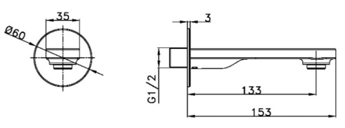 Излив Vincea VSWS-11CH