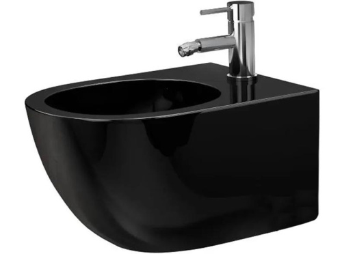 Биде подвесное Rea Carlo Mini Black matt C6380