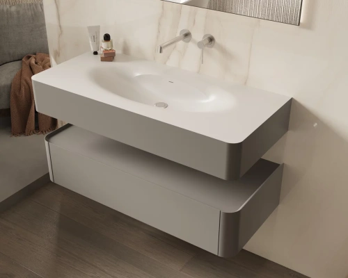 Тумба подвесная Vincea Caprise VMC-4CA120MLG светло-серый матовый