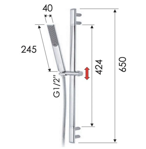 Душевой гарнитур Remer Infinity 317V317RV