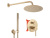 Душевая система Rea Lungo gold matt P4160 Душевая система Rea Lungo gold matt P4160
