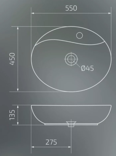 Умывальник Gid N9088