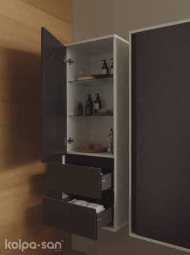 Пенал подвесной Kolpa-san Pandora P1301 45 Black stone 514290