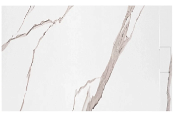 Душевой поддон Rea Bazalt Carrara White 80x100 K7000