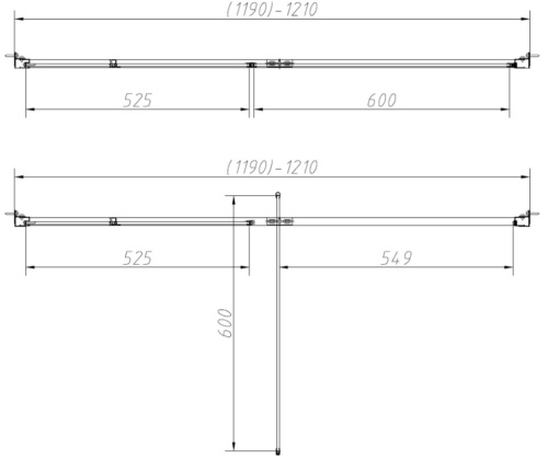 Душевая дверь Vincea Slim-N VDP-4SN120CL