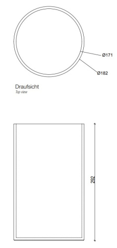 Корзина для бумаги Decor Walther Stone BEOD 0973260
