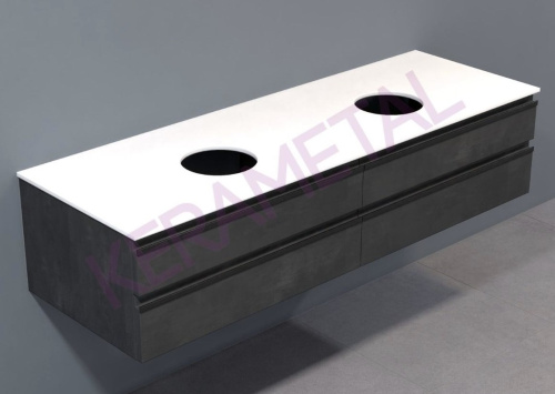 Тумба подвесная Kolpa-san Alexis OA 150 Dark concrete 547260