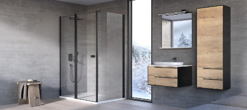 Душевая стенка Kolpa-San Polaris/Andromeda W 90 black transparent 515850