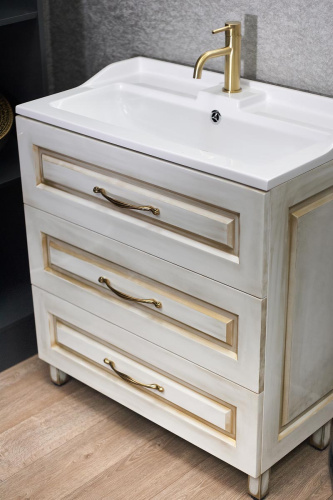 Тумба напольная Vela Ретро Gold 80Н (глянец) TU27096