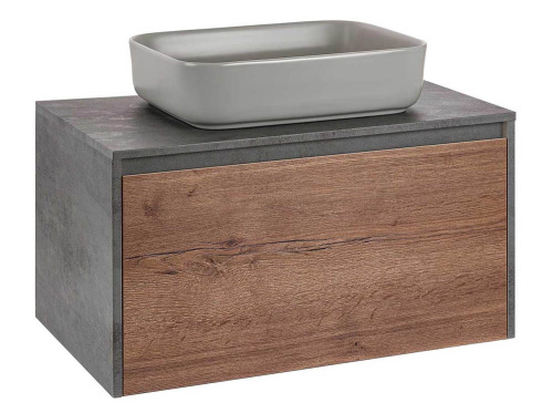 Тумба подвесная Vincea Mesa 800 T.Oak + Beton VMC-2MS800TB