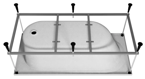 Ванна акриловая Vincea VBT-2B150-FR