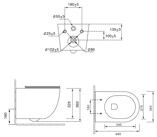 Унитаз подвесной Vincea Globo VT1-14ST