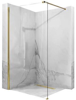 Душевая стенка Rea Aero Gold 80x195 K8439