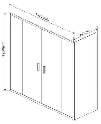 Душевой уголок Vincea Garda VSR-1G29019CL