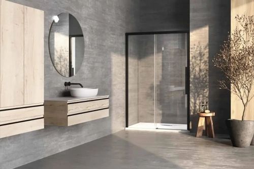 Душевая дверь Kolpa-San Libra N 120-L black transparent 517490