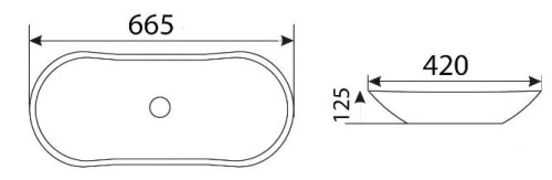 Умывальник CeramaLux 503H012