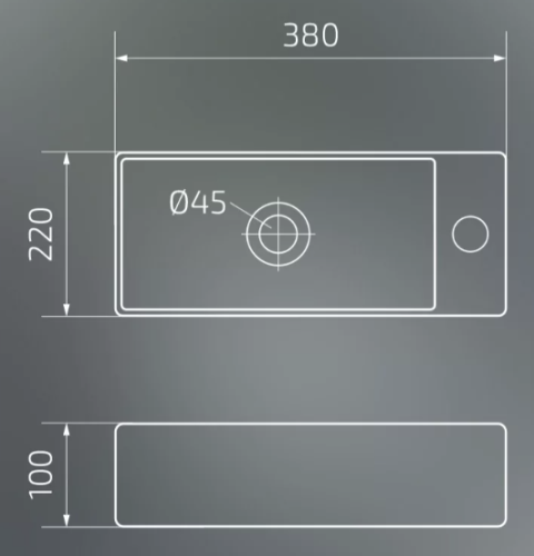 Умывальник Gid N9261