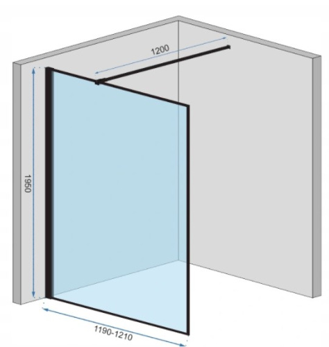 Душевая стенка Rea Bler 120 K7631