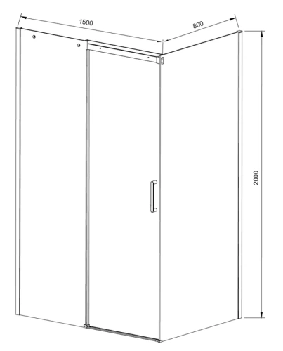 Душевой уголок Vincea Dice VSR-4D8015CL