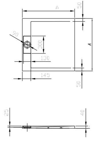 Душевой поддон Kolpa-san Capo 90x90 white 565050