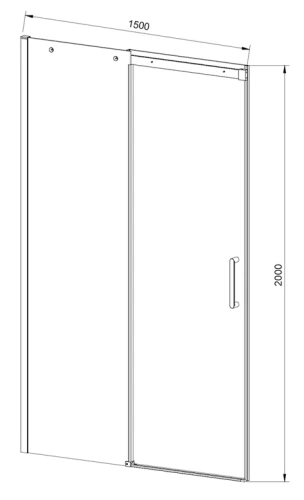 Душевая дверь Vincea Dice VDS-4D150CL