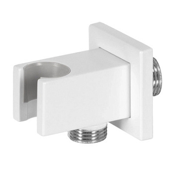 Держатель ручного душа с подключением Remer 337QBO, белый матовый