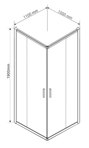Душевой уголок Vincea Garda VSS-1G1011CL