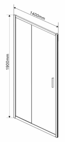 Душевая дверь Vincea Garda VDS-1G140CL