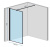 Душевая стенка Rea Bler 80 K7637 Душевая стенка Rea Bler 80 K7637
