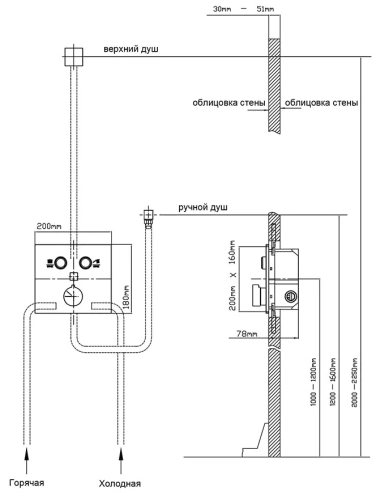 Душевая система Vincea VSFW-421I4GM
