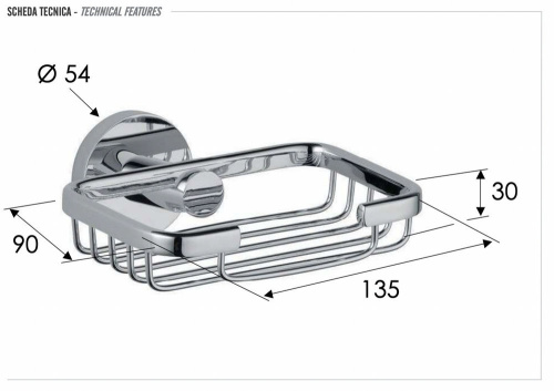 Мыльница Remer Guest GS11DO, золото глянцевое