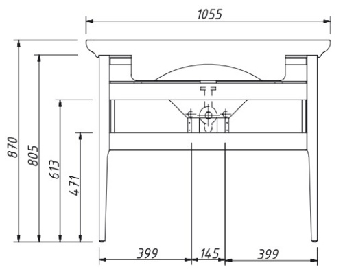 Тумба напольная Caprigo Jersey 105 34314-SF025