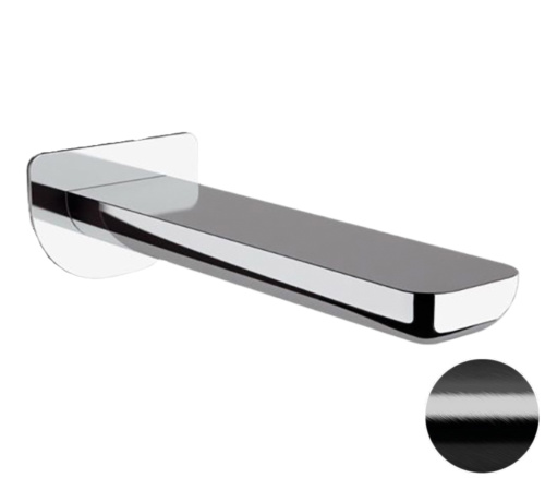 Излив настенный 18 см Remer Infinity 91ICFP, черный брашированный хром