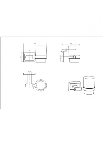 Стакан CeramaLux Gamma 12302