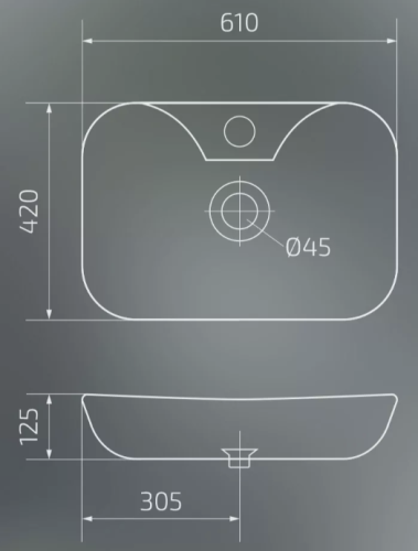 Умывальник Gid N9446b