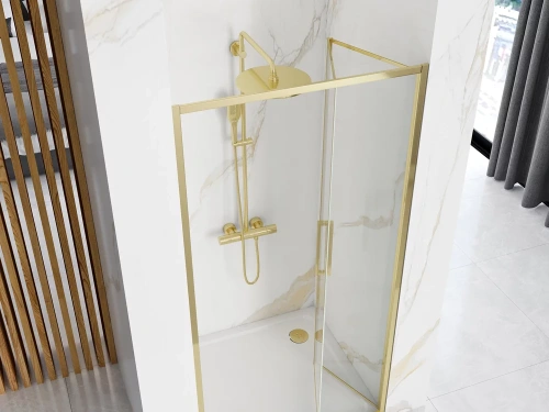 Душевая дверь Rea Rapid Fold gold 100 K4130