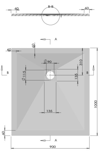 Душевой поддон Vincea VST-4SR9010G