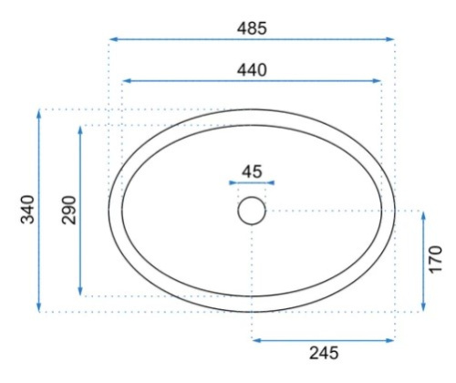 Умывальник Rea Linda Lava U8695
