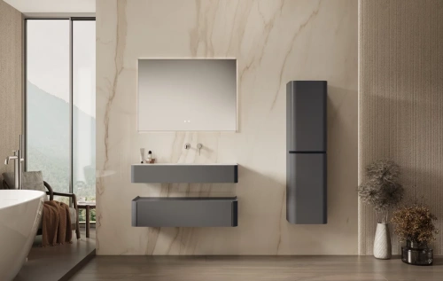 Тумба подвесная Vincea Caprise VMC-4CA100MG серый матовый