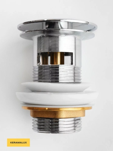 Донный клапан для раковины CeramaLux RD003 с переливом