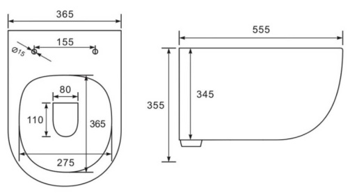 Унитаз подвесной Vincea Evo VT1-34