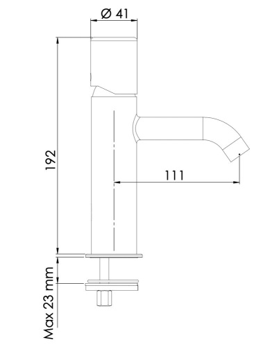 Смеситель для раковины Daniel Trilogy TG606NCR
