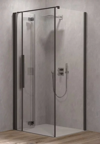 Душевая дверь Kolpa-San Polaris Fold D 90-L black transparent 516260