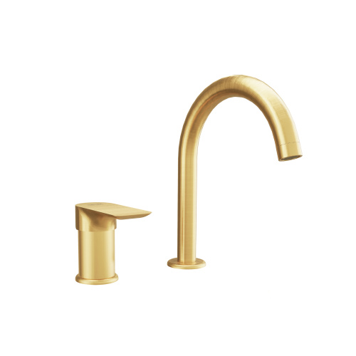 Смеситель для раковины Remer Infinity I57BG, золото брашированное