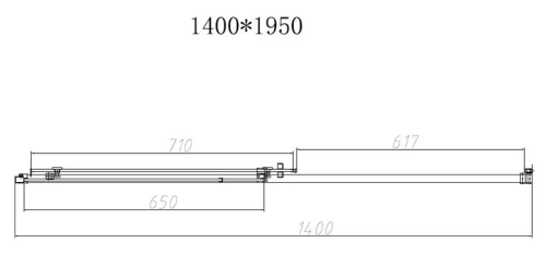 Душевая дверь Vincea Slim-N VDS-4SN140CL