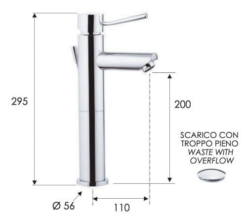 Смеситель для раковины Remer Minimal N10L