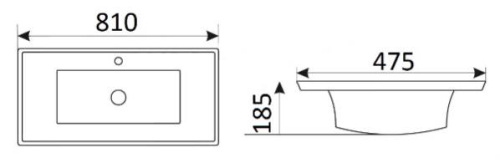 Умывальник CeramaLux 851-80