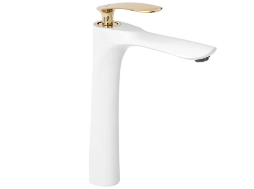 Смеситель для умывальника Rea Orbit White Gold B2053