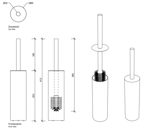 Ёршик напольный Decor Walther Bar SBG 0856882