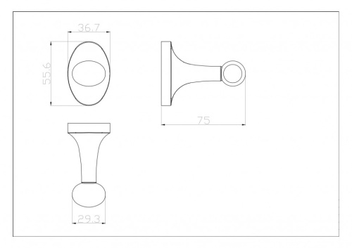 Крючок CeramaLux Bell 53501
